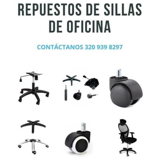 repuestos de sillas de oficina en Bogotá